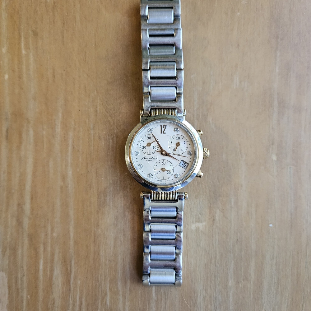 Kenneth Cole Gold and Silver Stainless Steel Watch - Picture 3 of 15